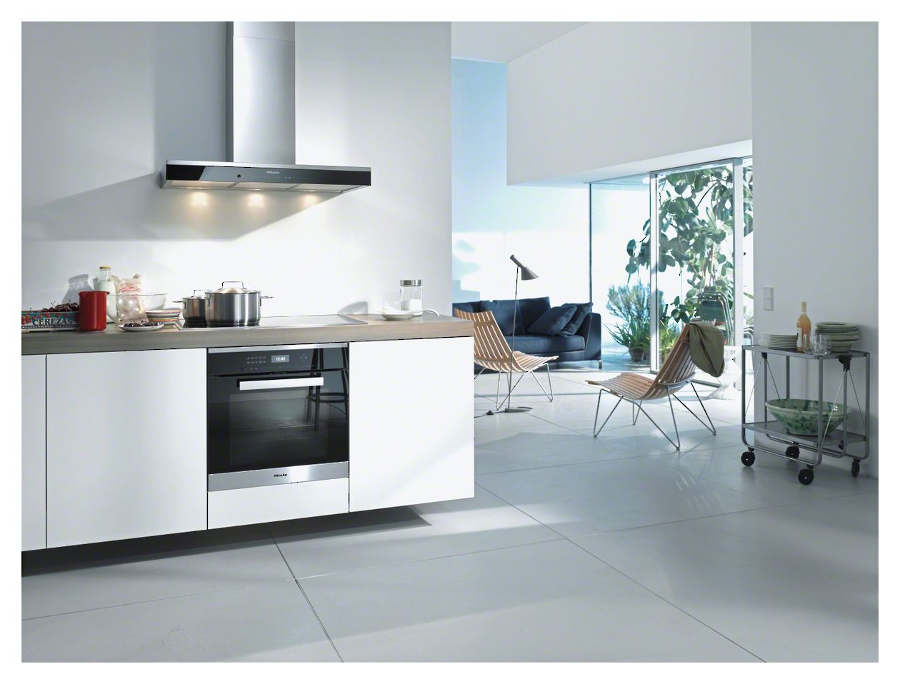 DA6698W Puristic Edition 6000 Abluft/Umluft Dunstabzugshaube/Esse Wand 90 cm (Schwarz, Edelstahl) 