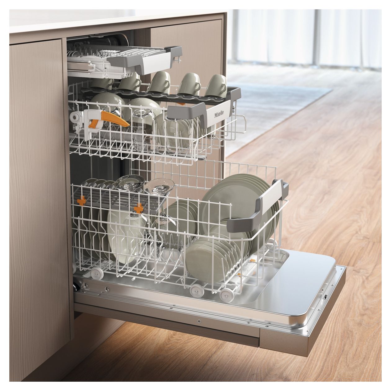 G5740SCi SL 45 cm Geschirrspüler teilintegriert (ohne Front) Leise 9 Maßgedecke Wärmetauscher & Auto Open 