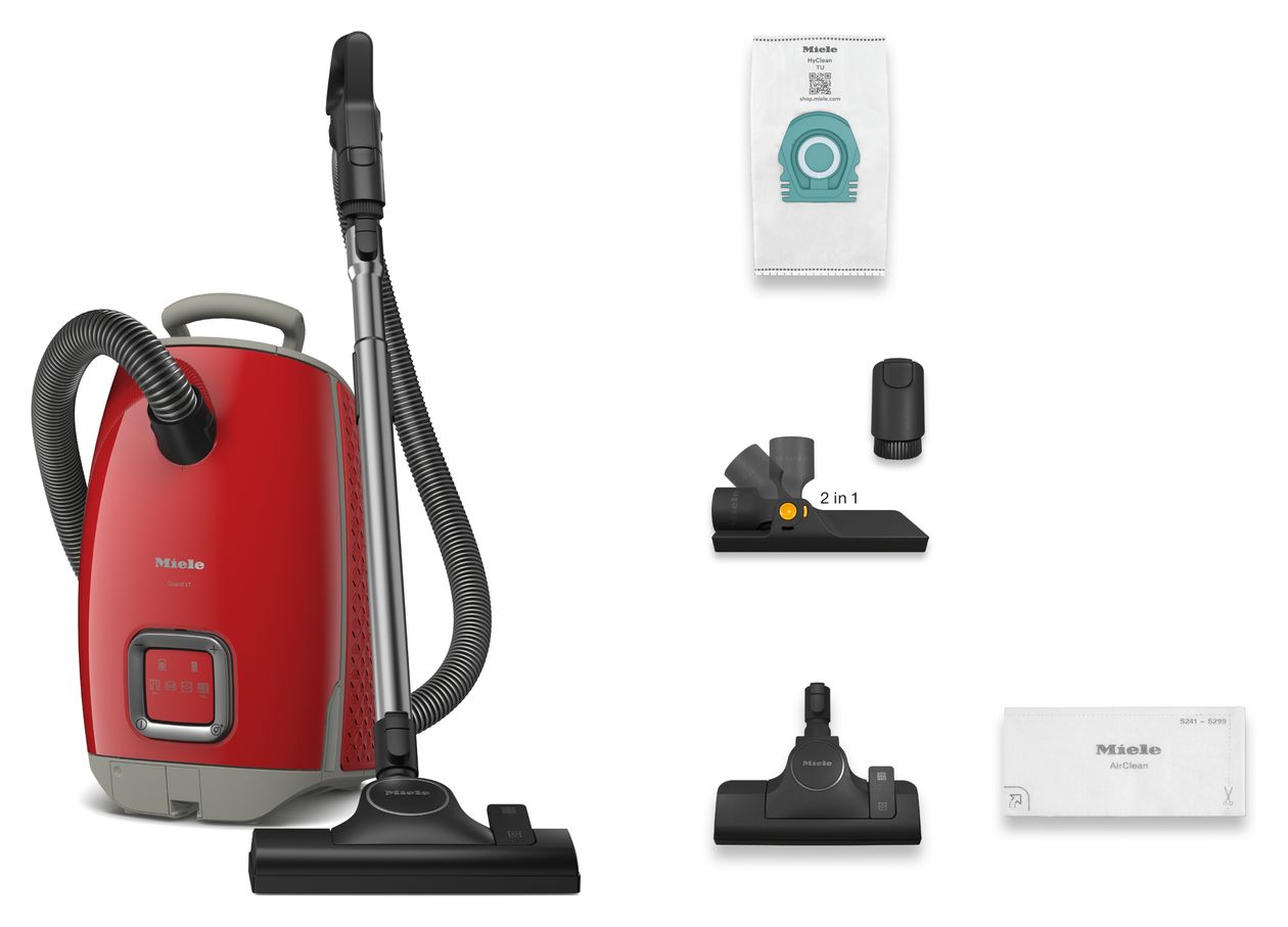 Guard L1 Red Pulse Bodenstaubsauger mit Staubbeutel 890 W Miele AirClean  (Grau, Rot) 