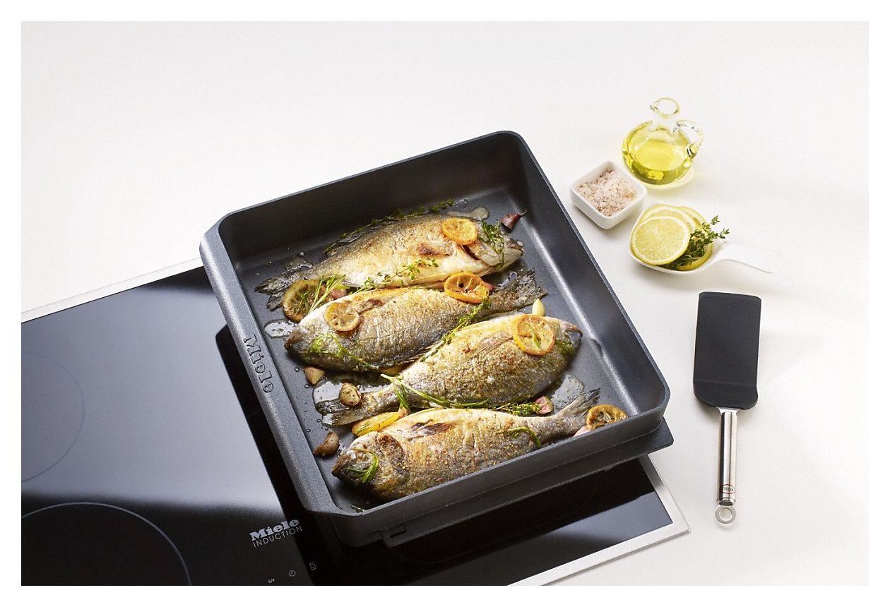HUB 62-35 Induktionsfähiger Gourmet-Bräter  42,2 x 37,5 x 8,6 cm Antihaft-Beschichtung 