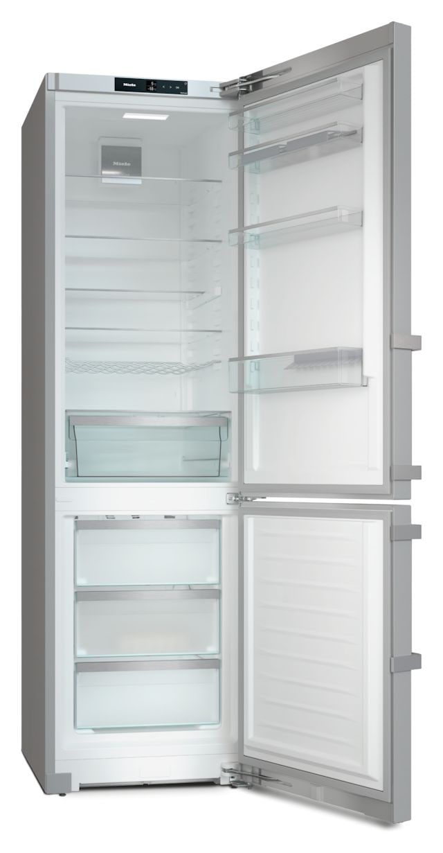 KFN4795CD 268 l / 103 l Kühl-Gefrierkombi freistehend NoFrost 162 kWh Jahr  (Edelstahl) 