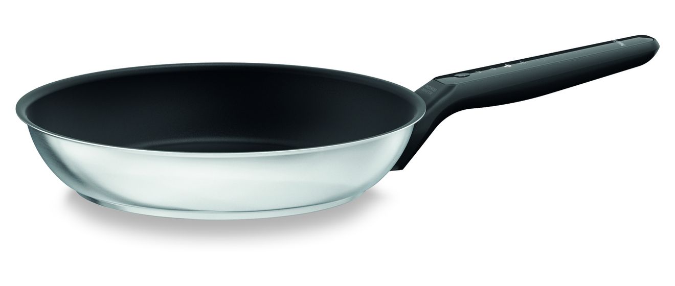 KMBP8528 M Sense Bratpfanne (28 cm) mit Antihaftbeschichtung  (Edelstahl, Schwarz) 