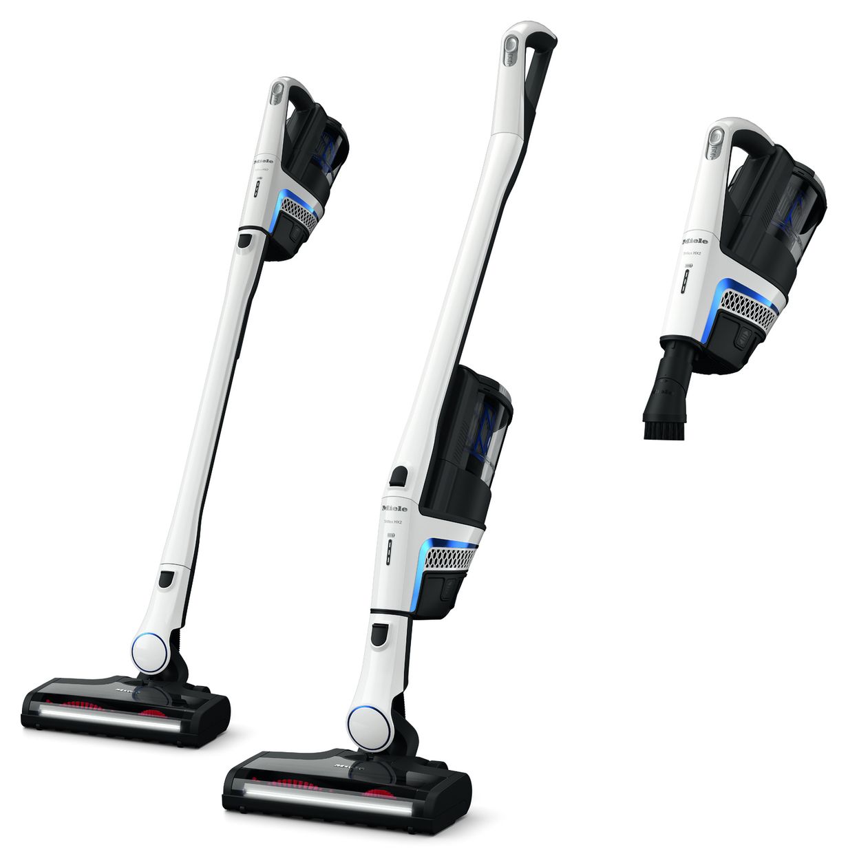 Triflex HX2 Blue Pulse Handstaubsauger Beutellos bis 60 min Laufzeit 25,2 V Hygienefilter  (Blau, Weiß) 