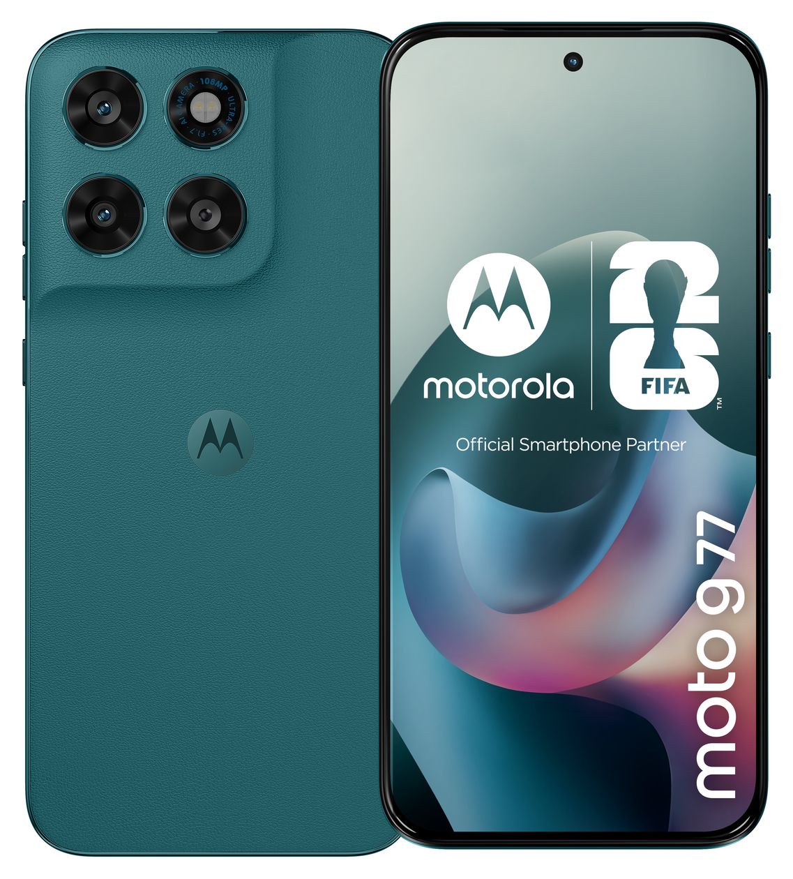 Moto G77 256 GB 5G Smartphone 17,3 cm (6.8 Zoll) 2,5 GHz Android 108 MP Dual Kamera Dual Sim WiFi 5 (PANTONE Shaded Spruce) 