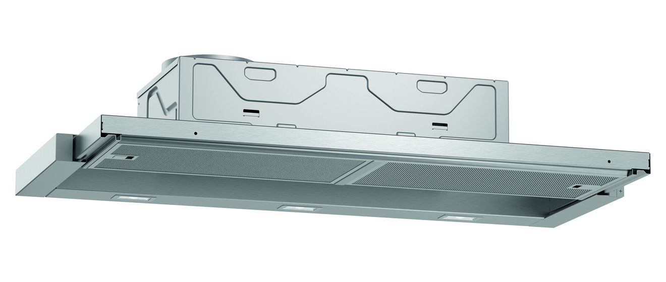 D49ED22X1 Abluft/Umluft Dunstabzugshaube/Esse Einbau 90 cm (Silber) 