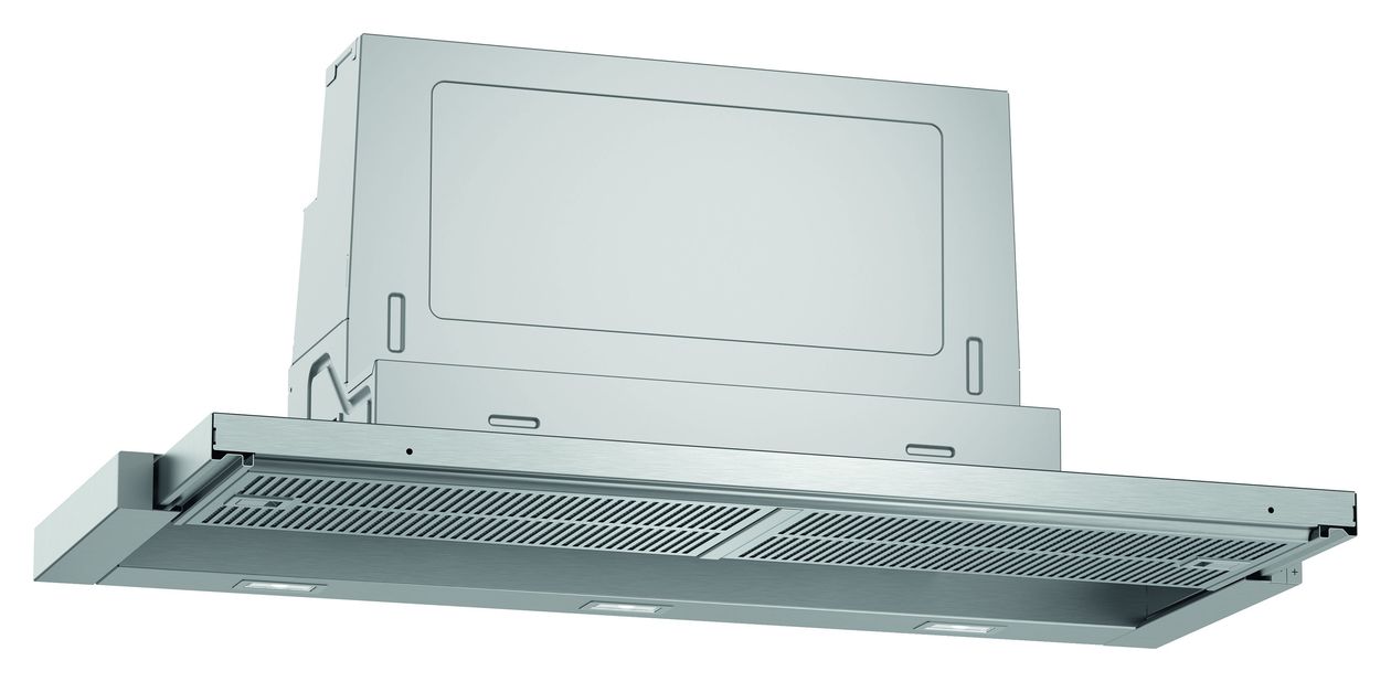 D49ED52X1 Abluft/Umluft Dunstabzugshaube/Esse Einbau 90 cm (Silber) 