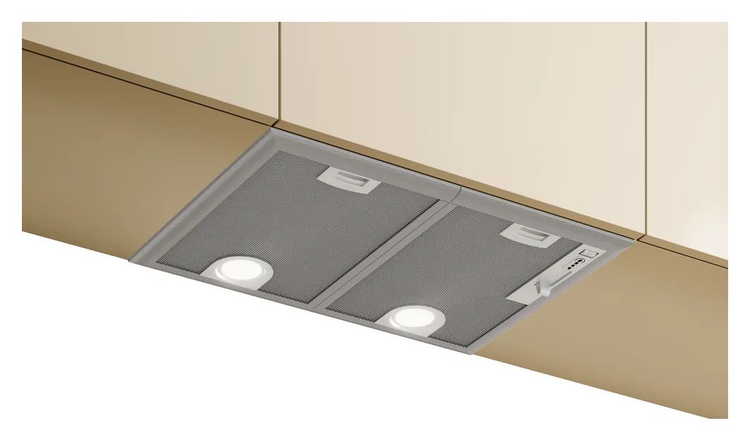 D5655X2 Abluft/Umluft Dunstabzugshaube/Esse Einbau 53 cm (Silber) 