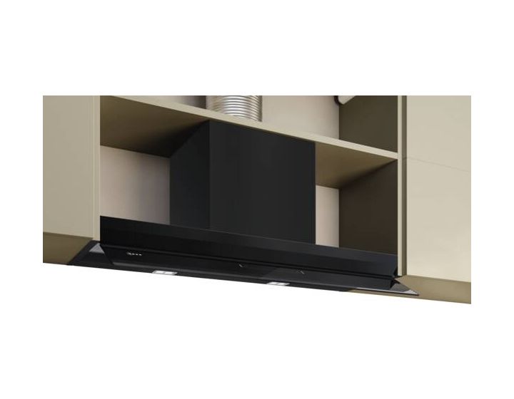 D97XDP2S0 Abluft/Umluft Dunstabzugshaube/Esse Unterbau 90 cm (Schwarz) 