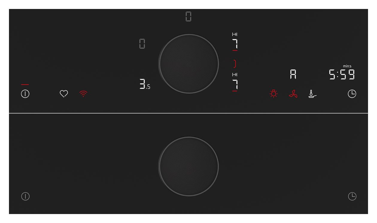 T68PTV4L0 autarkes 80 cm Induktions Kochfeld/Herdplatte 5 Zone(n) 