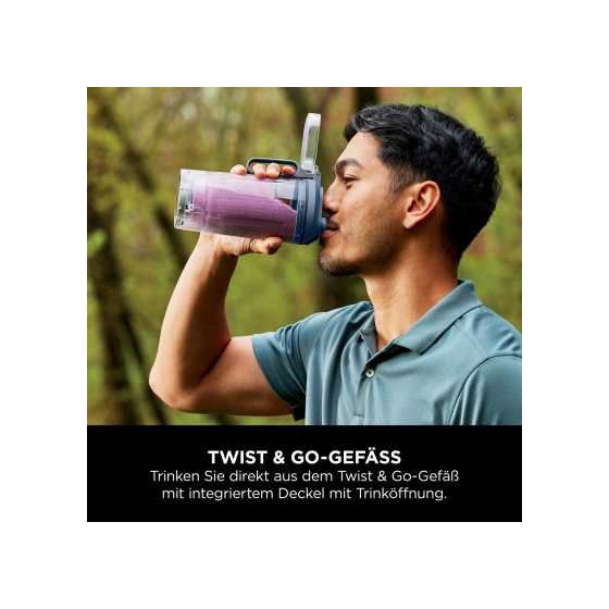 BC251EU Blast Max 0,57 l Standmixer 3 Geschwindigkeiten  (Blau, Transparent) 