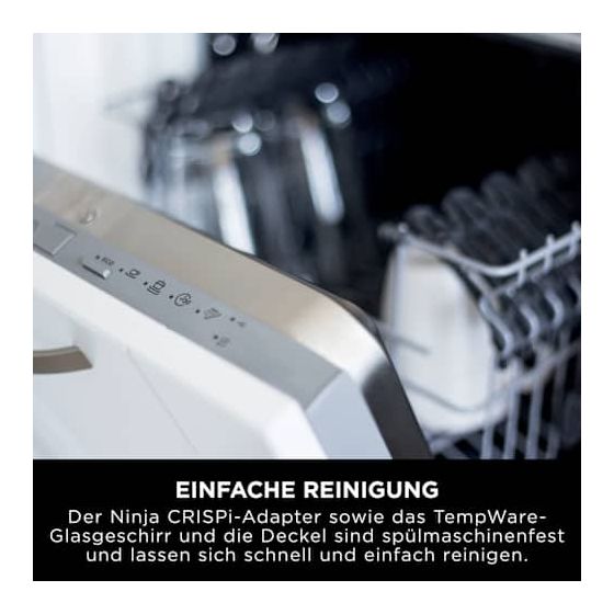 FN101EU Crispi Heißluftfritteuse 3,8 l 1700 W (Blau, Grau, Transparent) 