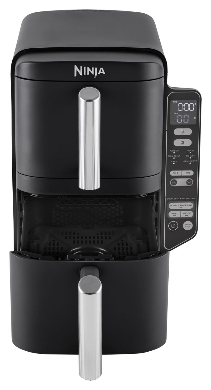 SL300EU Doppel Low Fat Fritteuse 7,6 l 2470 W  (Schwarz) 