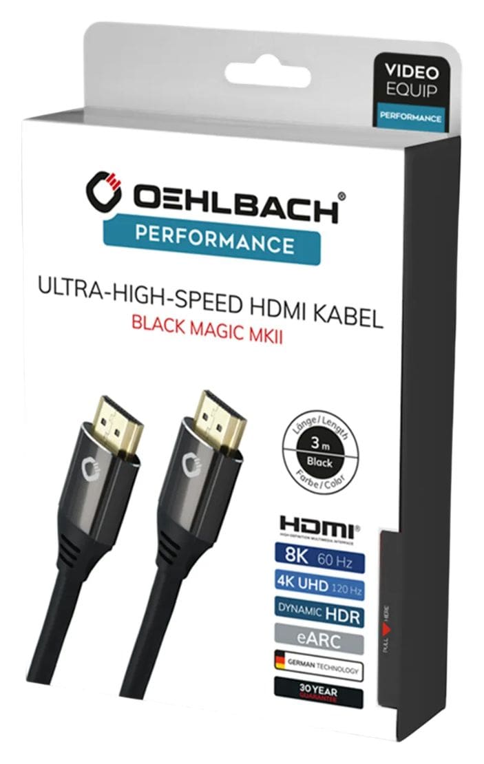 Black Magic MKII 48 Gbit/s Stecker Gerade HDMI auf HDMI Typ A (Standard) 5 m  (Schwarz) 