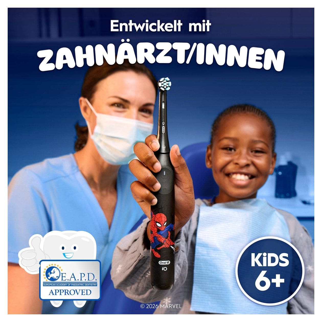iO Kids 6+ Marvel Spiderman Aufsteckbürsten, 2 Stück 