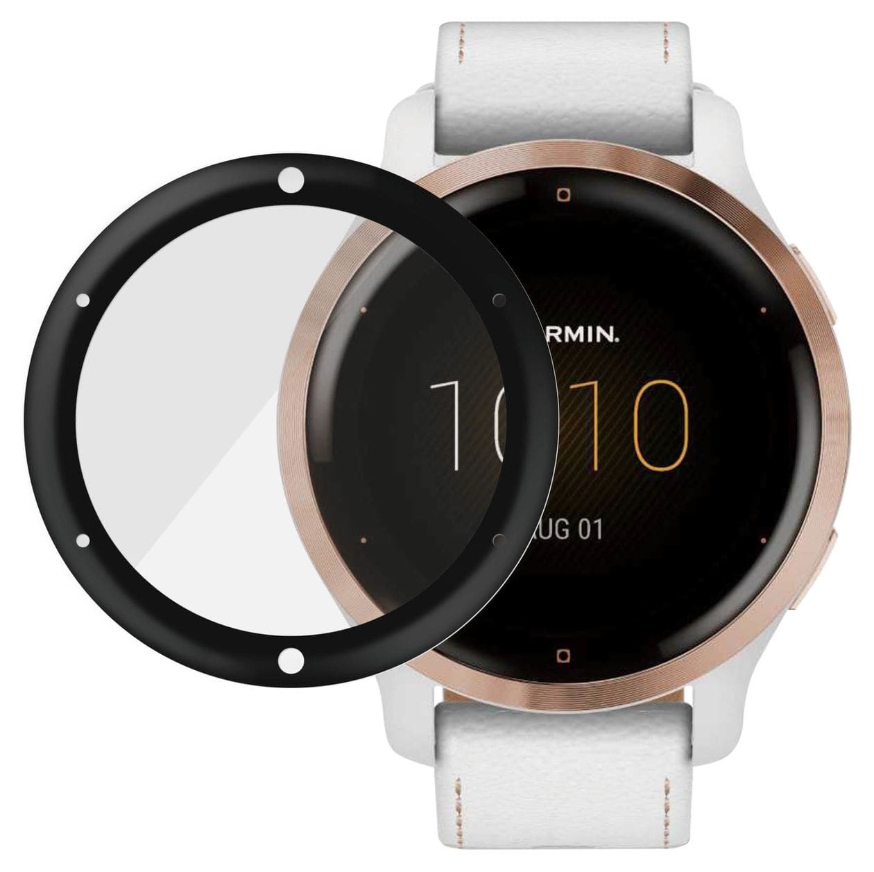 Displayschutz Klare Bildschirmschutzfolie gehärtetes Glas für Garmin Garmin - Venu 2S, Garmin - Vivoactive 4s 