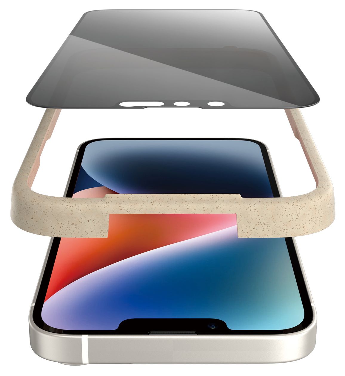 Privacy Datenschutz-Bildschirmschutz gehärtetes Glas für Apple iPhone 14/13/13 Pro 
