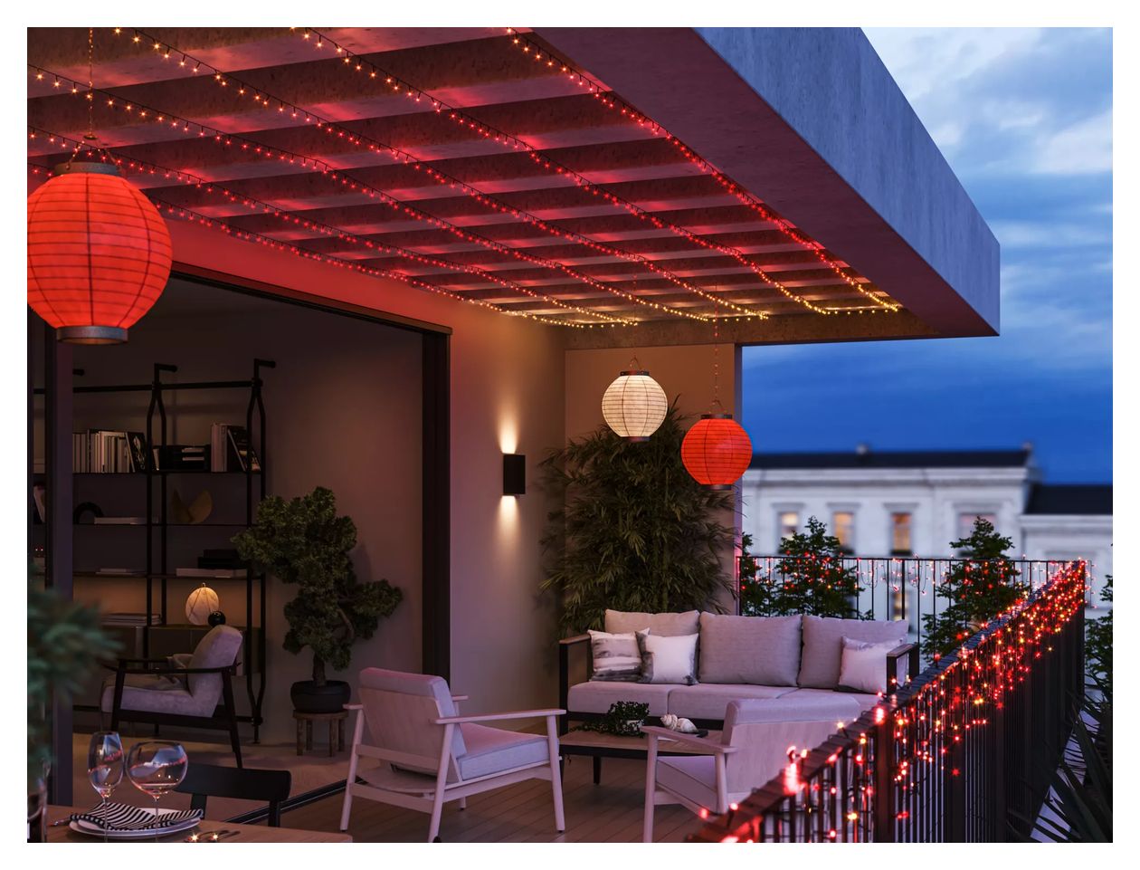Hue Festavia Lichterkette 20m LED Intelligente Strangleuchte 20000 mm Variabel 