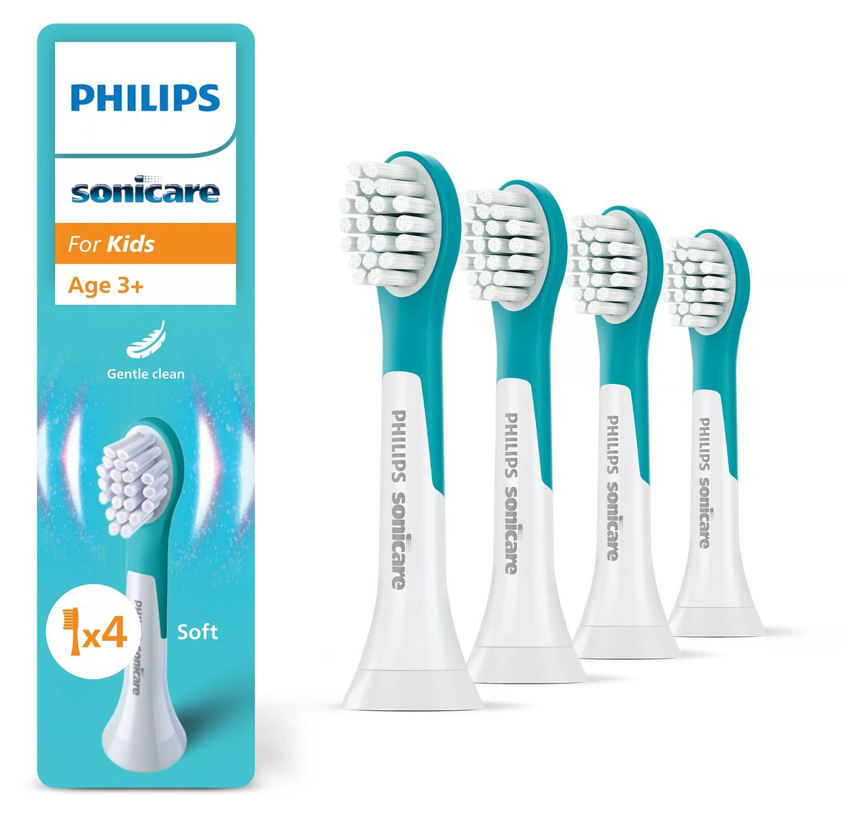 For Kids HX6034/90 Bürstenköpfe (4er-Pack) 