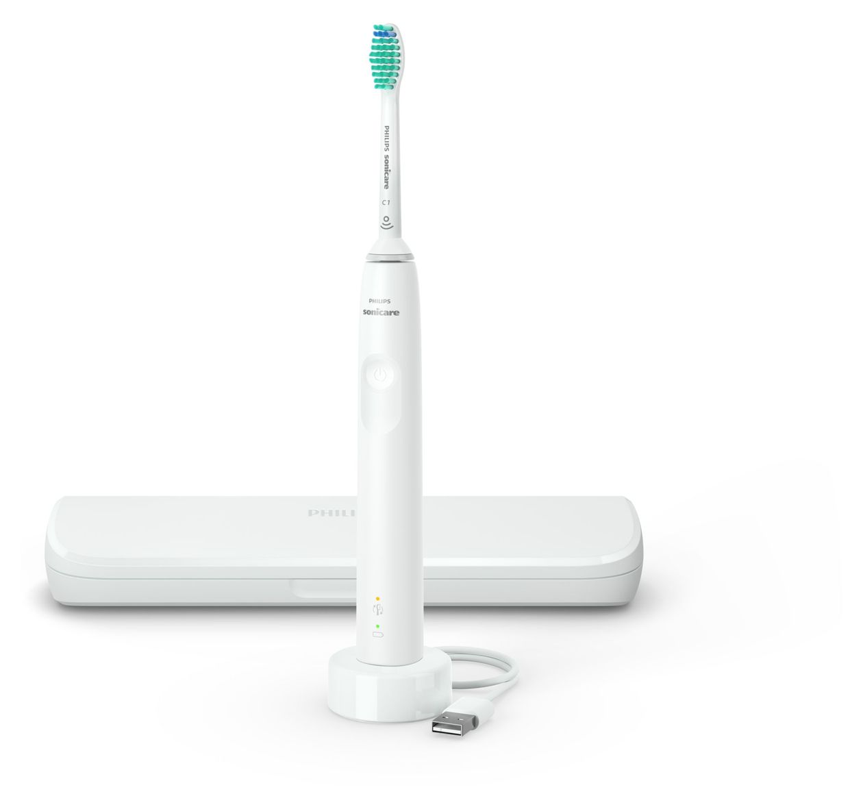 HX3673/13 Sonicare 3100 Series Schall-Zahnbürste für Erwachsene 336 h  (Weiß) 