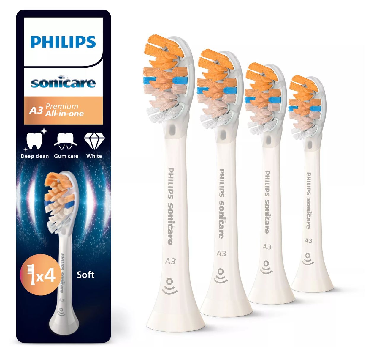 Premium All-in-One HX9094/87 Bürstenköpfe (4er-Pack) 