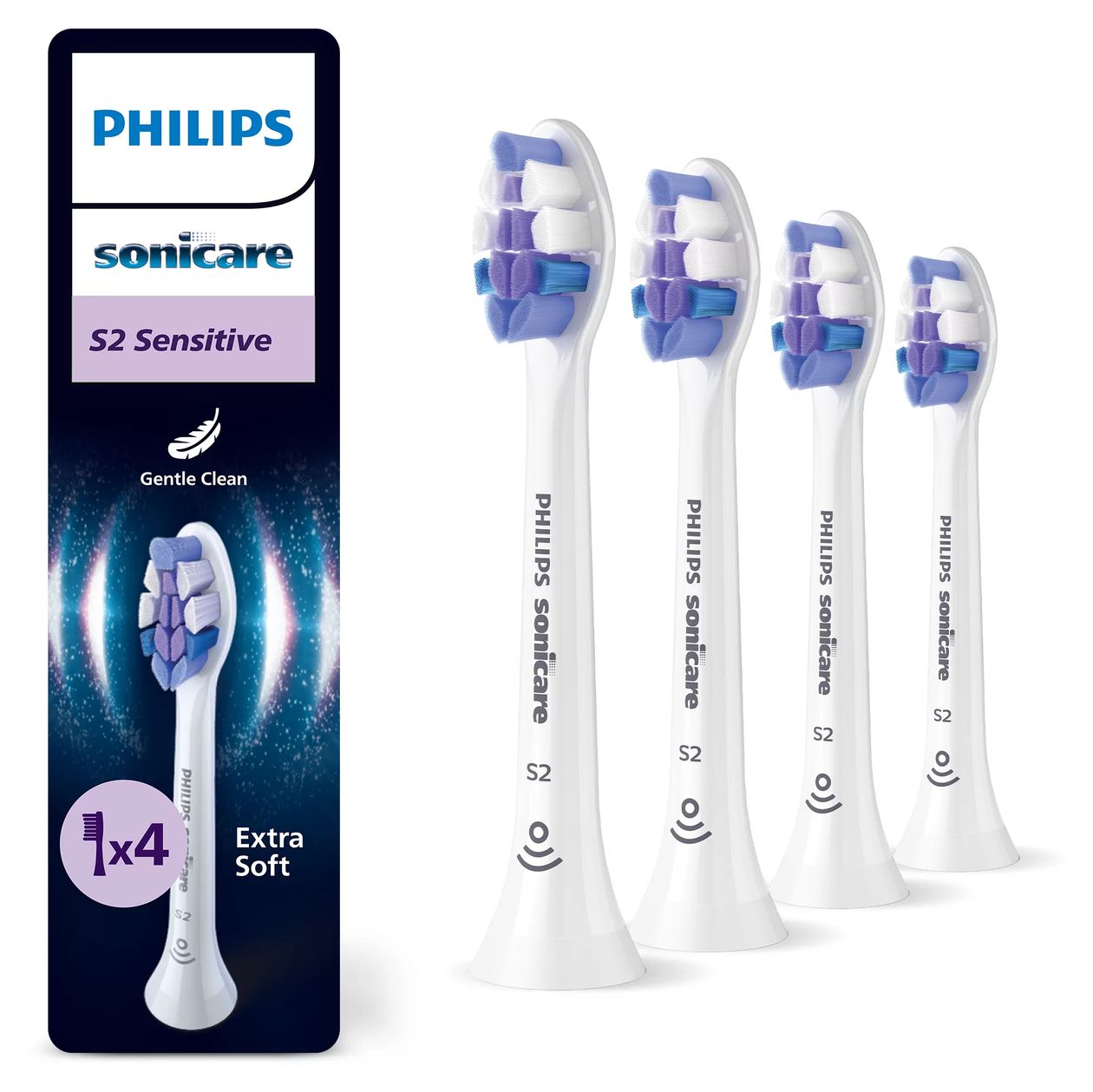 Sensitive HX6054/87 Bürstenköpfe (4er-Pack) 