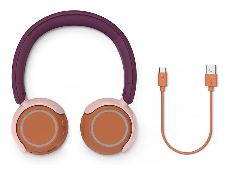 TAK4200MP/00 Ohraufliegender Bluetooth Kopfhörer kabellos 45 h Laufzeit (Orange, Violett, Rose) 