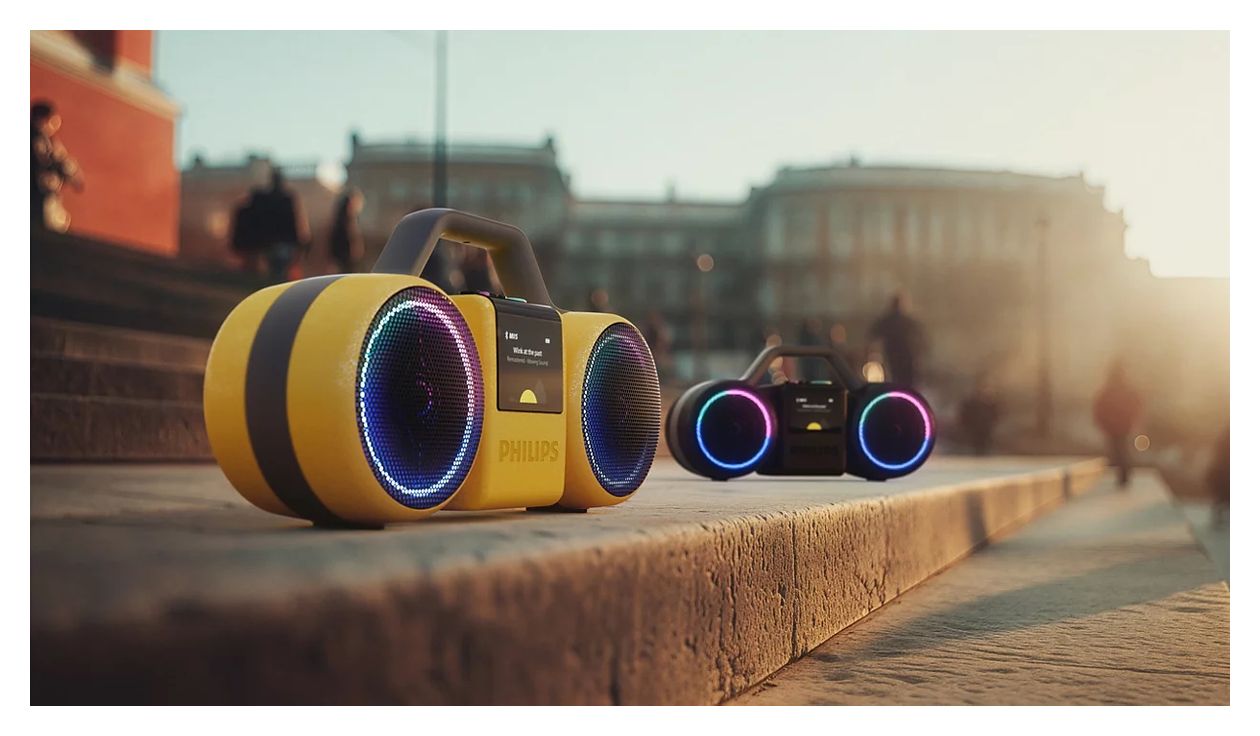 TAMS60 The Roller 60 W Bluetooth Lautsprecher IP67 Laufzeit bis 24 h  (Schwarz) 