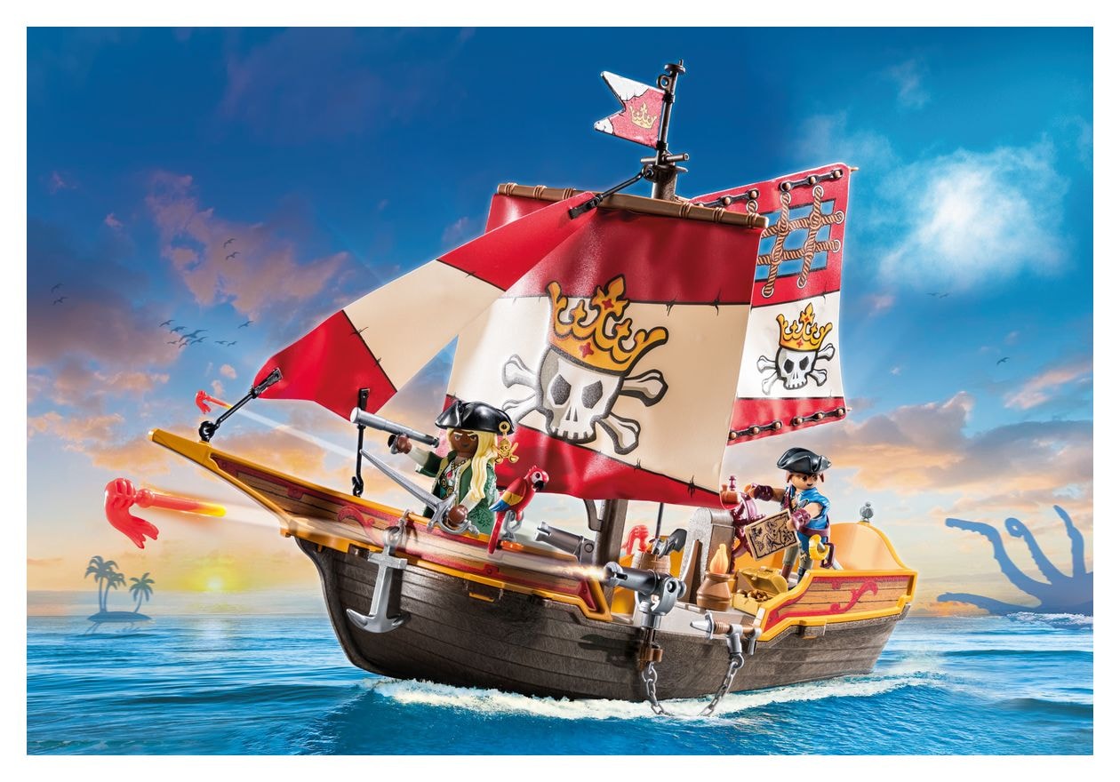 Pirates Kleines Piratenschiff Spielset 101 Teile  (Mehrfarbig) 