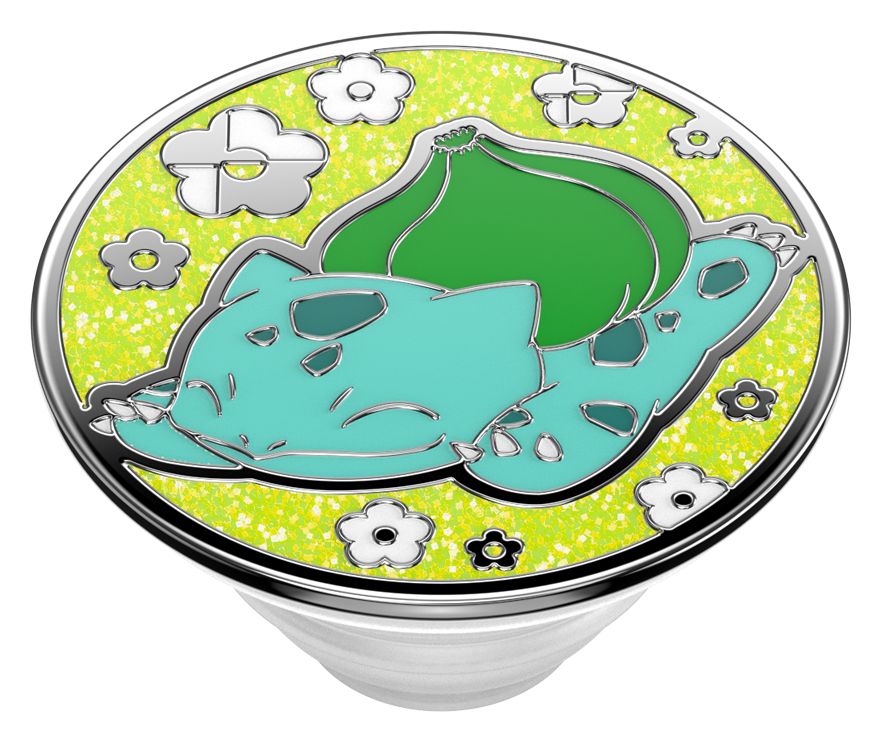 PopGrip Pokémon - Enamel Bulbasaur Nap Fingerring für Universal  (Mehrfarbig) 