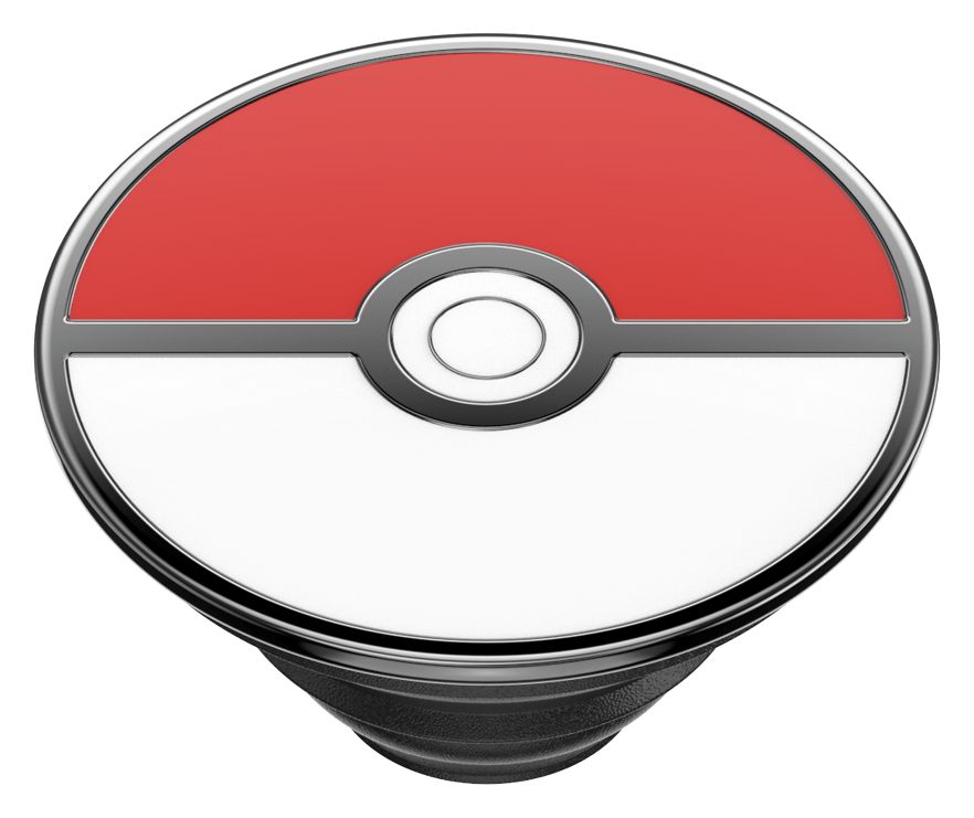 PopGrip Pokémon - Pokéball Enamel Fingerring für Universal  (Rot, Schwarz, Weiß) 