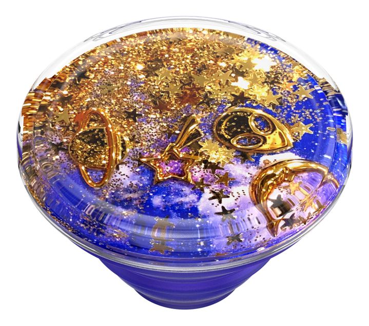 PopGrip Tidepool Cosmic Escape Fingerring für Universal (Blau, Gold, Violett, Weiß) 