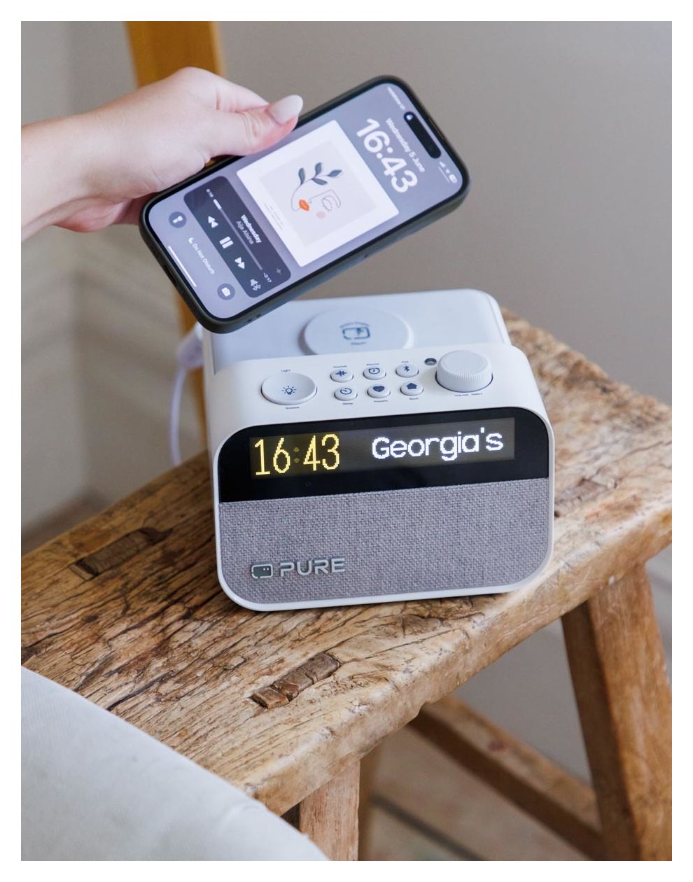 Moment Charge Bluetooth Radio Tragbar  (Weiß) 