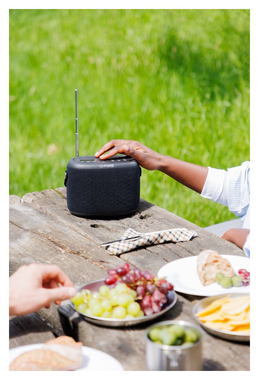 Woodland Bluetooth DAB+, FM Radio Tragbar Wasserdicht IP67  (Schwarz) 