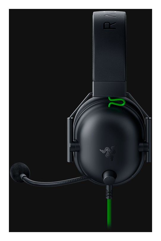 Blackshark V2 X Over Ear Kopfhörer Kabelgebunden  (Schwarz, Grün) 