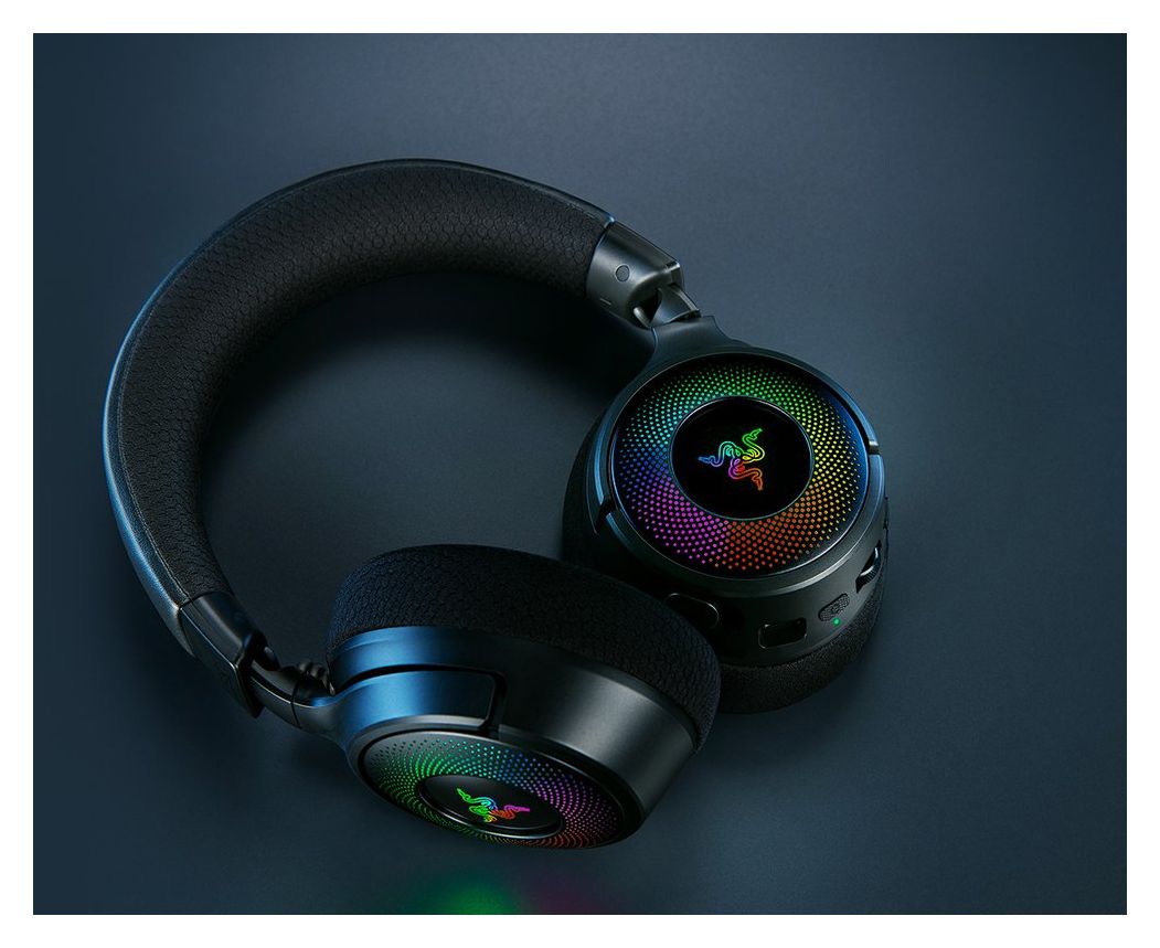 Kraken V4 Ohraufliegender Bluetooth Kopfhörer kabellos 70 h Laufzeit USB Typ-A  (Schwarz) 