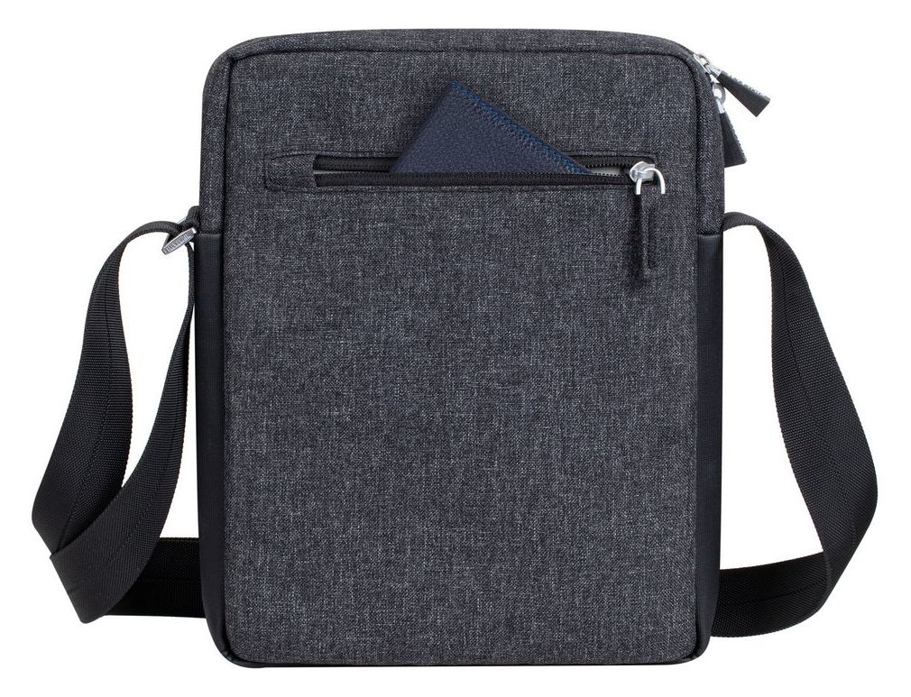 8811 Crossbody Tasche Messengerhülle aus Kunststoff für Jede Marke bis 27,9 cm (11") Staubresistent, Kratzresistent (Schwarz) 