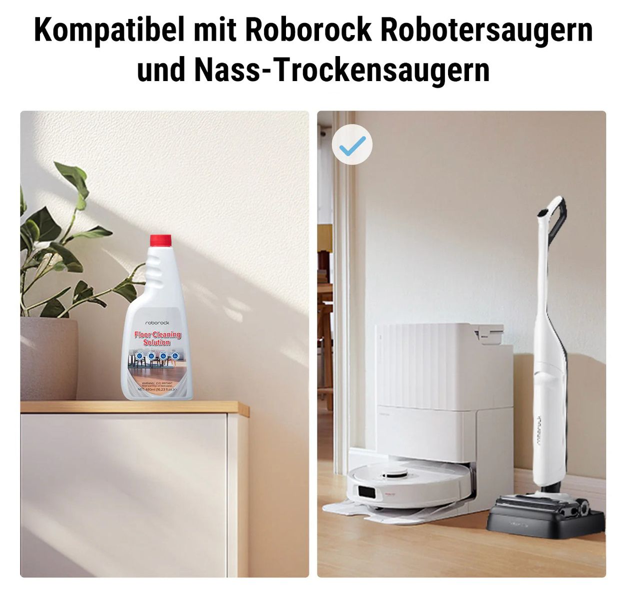 8.02.0492 Bodenreinigungslösung 2 Stück  (Weiß) 