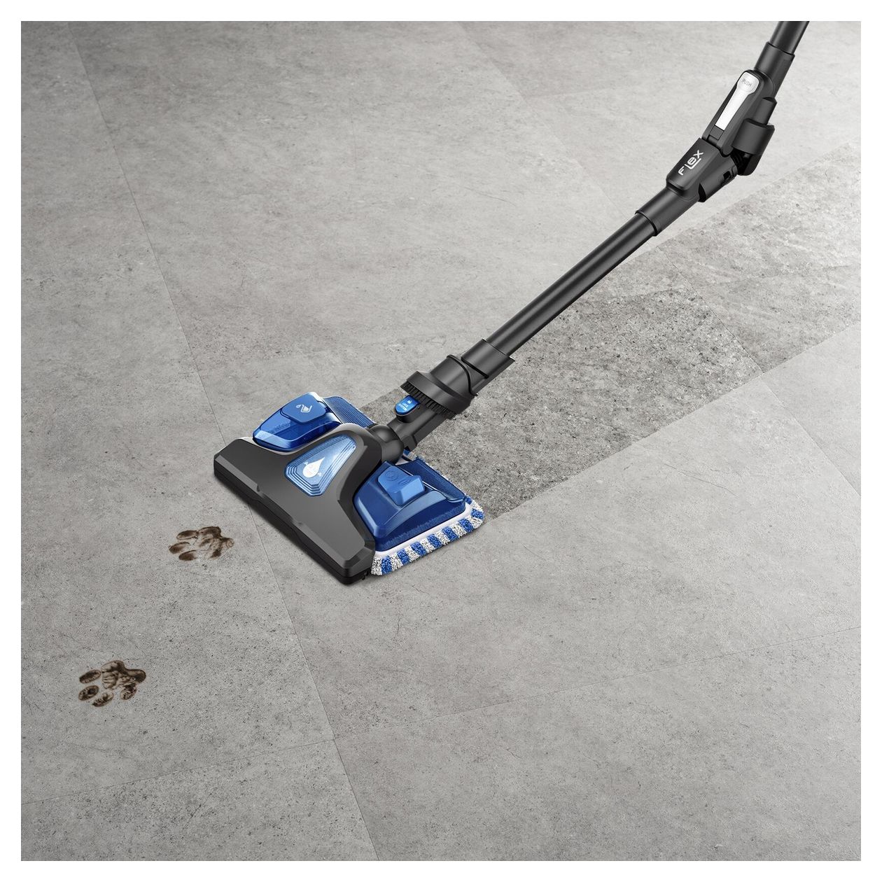 RH20C0 X-Force Flex 9.60 Handstaubsauger Beutellos bis 60 min Laufzeit 18 V  (Silber, Blau) 