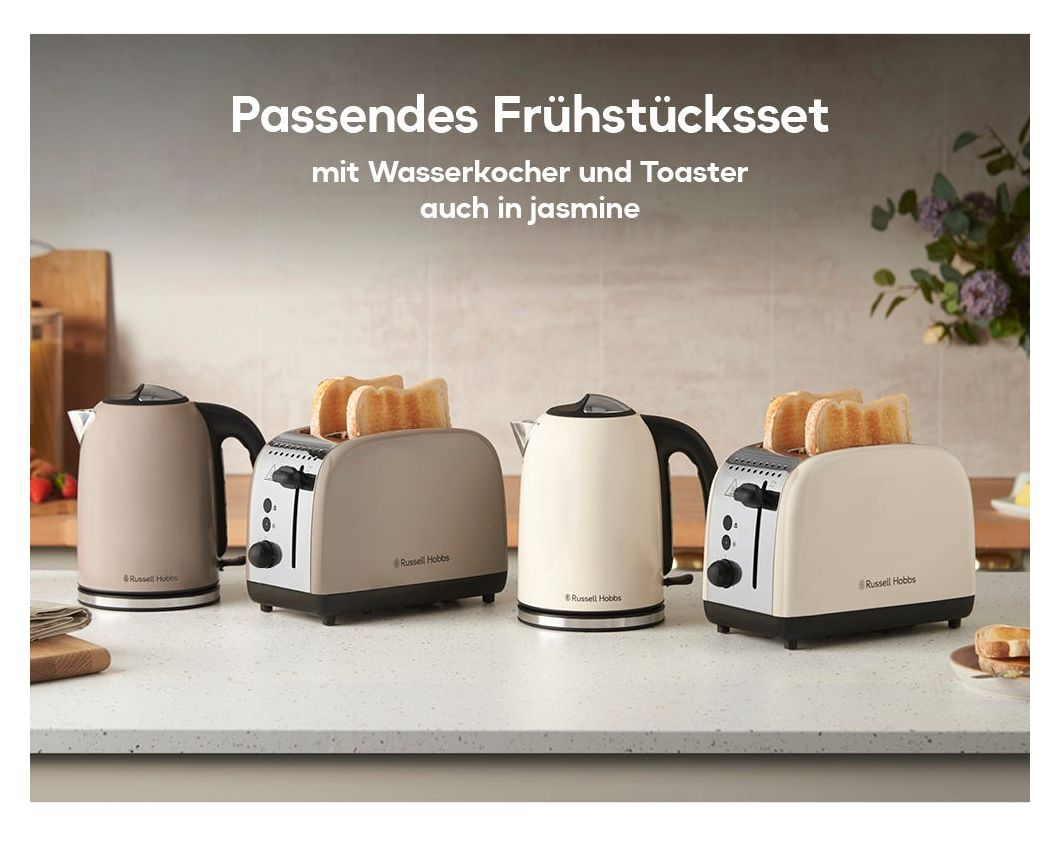 26931-56 Colours Plus Toaster 1670 W 2 Scheibe(n) 6 Stufen  (Schwarz, Mokka) 