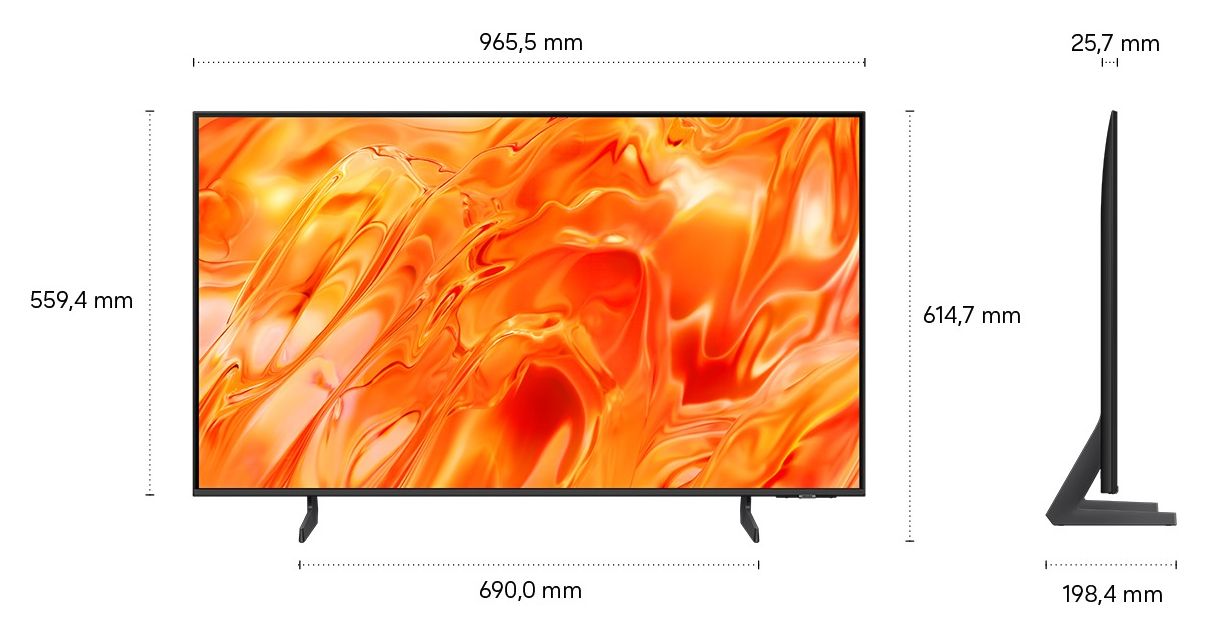 GQ43QN71HAUXZG NeoQLED 109,2 cm (43 Zoll) Fernseher 4K Ultra HD VESA 200 x 200 mm 