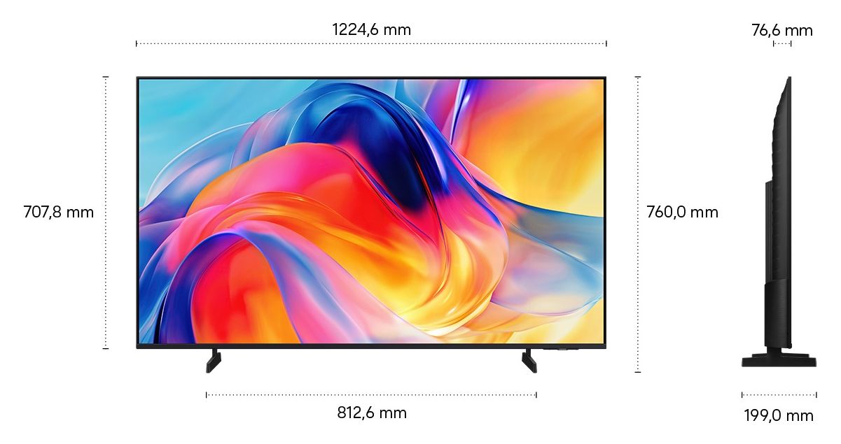 GU55M71HAUXZG LED 139,7 cm (55 Zoll) Fernseher 4K Ultra HD VESA 200 x 200 mm 