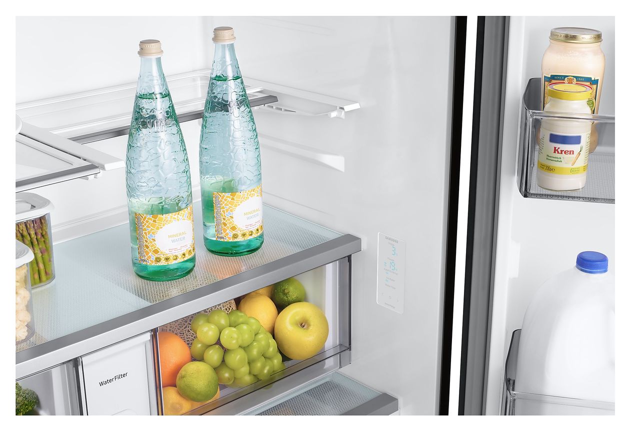 RF24BB620EB Side-by-Side Kühl-/ Gefrierkombination French Door 487 l / 187 l 338 kWh NoFrost 1778 mm x 908 mm  (Edelstahl) 