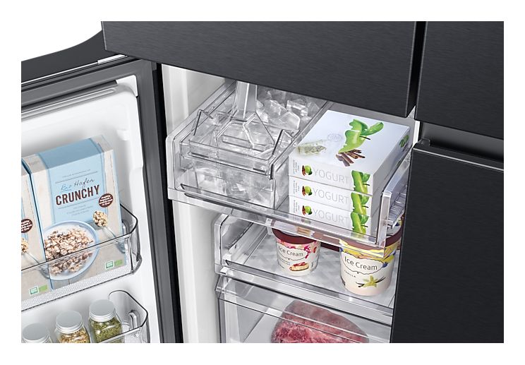RF59C700EB1 Side-by-Side Kühl-/ Gefrierkombination French Door 390 l / 259 l 362 kWh NoFrost 1746 mm x 912 mm  (Schwarz) 