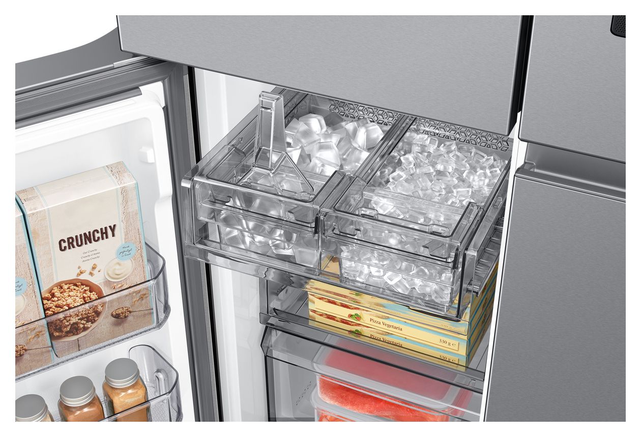 RF65DG9H0ESR Side-by-Side Kühl-/ Gefrierkombination French Door 386 l / 250 l 365 kWh NoFrost 1830 mm x 912 mm  (Edelstahl) 