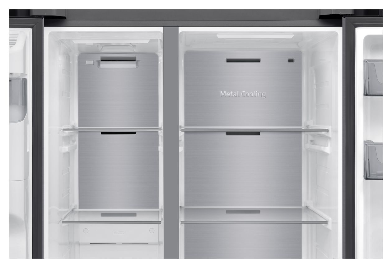 RS70F65KDT Side-by-Side Kühl-/ Gefrierkombination 420 l / 220 l 279 kWh 1780 mm x 912 mm  (Edelstahl) 