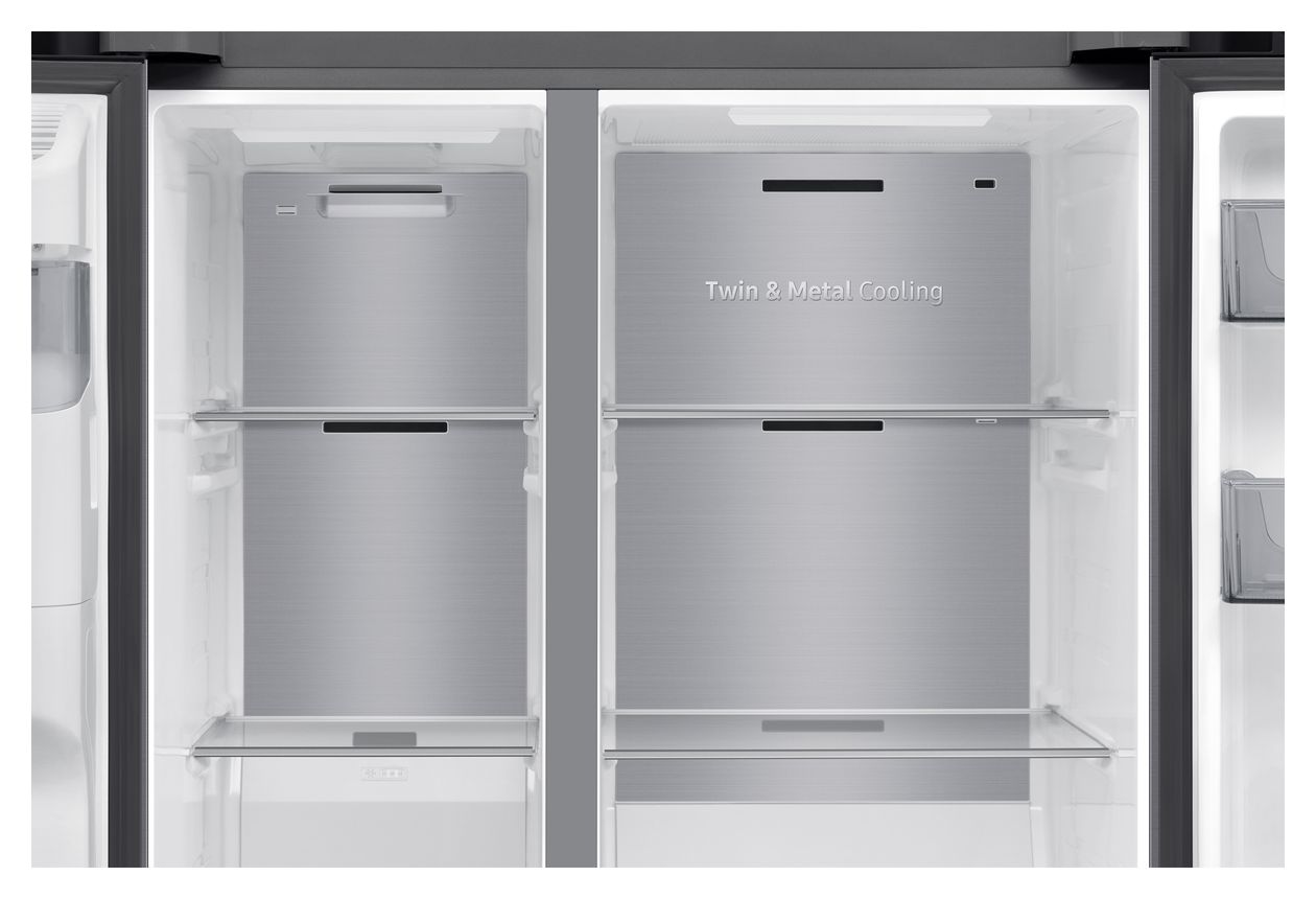 RS70F66KBT Side-by-Side Kühl-/ Gefrierkombination 409 l / 225 l 180 kWh 1780 mm x 912 mm  (Edelstahl) 
