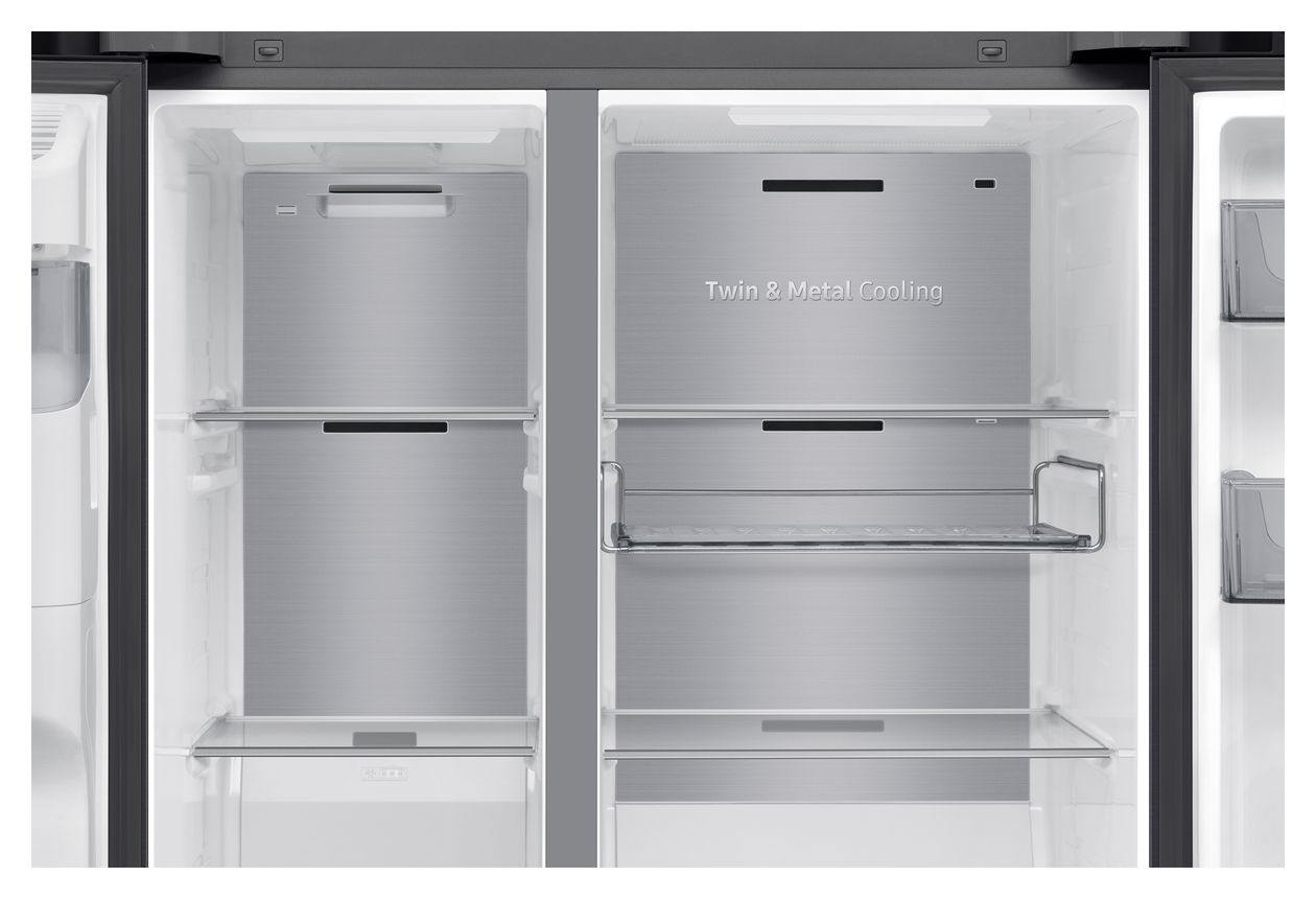 RS80F67KCF Side-by-Side Kühl-/ Gefrierkombination 409 l / 225 l 226 kWh NoFrost 1780 mm x 912 mm  (Schwarz) 