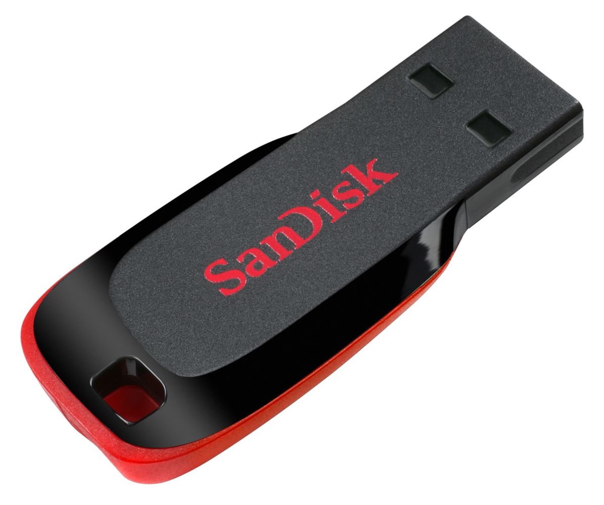 Cruzer Blade USB Typ-A Stick 64 GB  (Schwarz, Rot) 