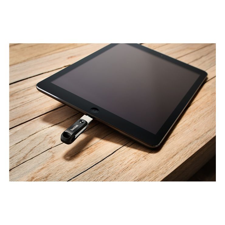 iXpand Go USB Type-A / Lightning Stick 128 GB  (Schwarz, Silber) 