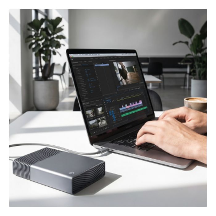 One Touch Desktop 16 TB externe Festplatte USB Typ-C  (Dunkles Grau) 